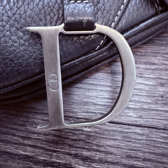 Dior Black Leather Saddle Bag vintage - Picture 9 of 10